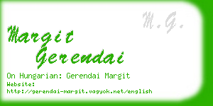 margit gerendai business card